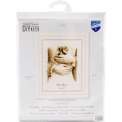 Vervaco Counted Cross Stitch Kit 8.5"X11.25"-Newlyweds On Aida (14 Count)