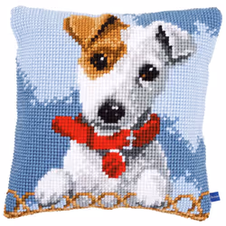 Vervaco Cross Stitch Cushion Kit: Jack Russell NA 40 x 40cm