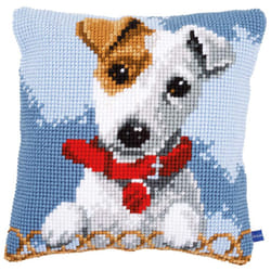 Vervaco Cross Stitch Cushion Kit: Jack Russell  NA  40 x 40cm
