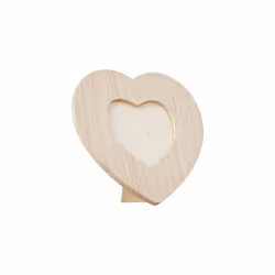 Artemio 17.5 x 17.5 cm Heart Wooden Frame, Beige