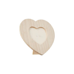 Artemio 17.5 x 17.5 cm Heart Wooden Frame, Beige