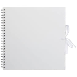 30 x 30 cm Scrapbooking Spiral Album, White