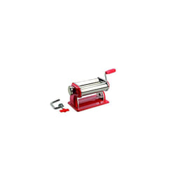 Artemio Pasta Machine for Modeling Clay, Red and Steel, 21 x 14 x 14, 5 cm