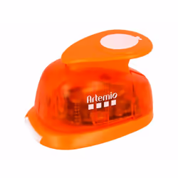Artemio 2.5 cm Big Balloon Number 1 Lever Punch, Orange