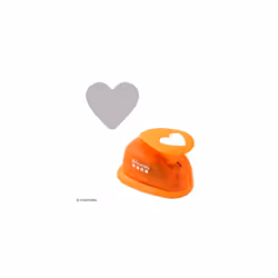 Artemio 2.5 cm Big Heart Number 1 Lever Punch, Orange