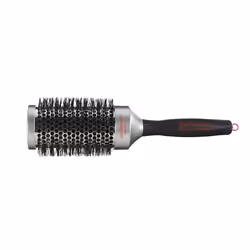 Olivia Garden ProThermal, Adult, Round hairbrush, Black, Silver, Monochromatic, Nylon, Girl