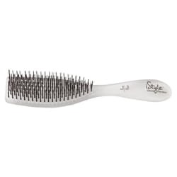 Olivia Garden iStyle Professional Styling Hair Brush for Fine Hair - Flexible Stylings, Snag-Free, Compact Hairbrush