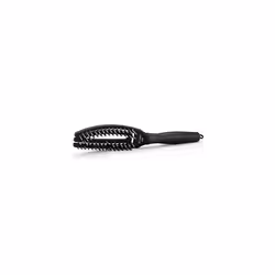 Olivia Garden Fingerbrushâ¢ Combo 100% Boar & Ionic Nylon Paddle Hair Brush Small - Scalp Shape, Massage, Comfortable, Anti-Static & Vented Hairbrush