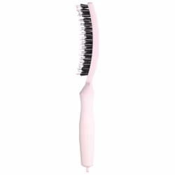 Fingerbrush Care Iconic - Medium - Pastel Pink - Detangling Hairbrush with Boar & Nylon Bristles for Ultimate Shine & Smooth Styling - Additional view 2