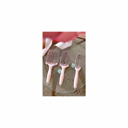 Fingerbrush Care Iconic - Medium - Pastel Pink - Detangling Hairbrush with Boar & Nylon Bristles for Ultimate Shine & Smooth Styling - Additional view 6