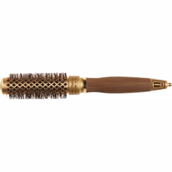 Olivia Garden NanoThermic Thermal, Adult, Round hairbrush, Bronze, Monochromatic, Ceramic, Nylon
