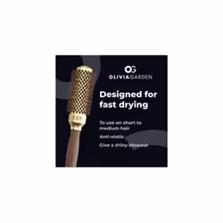 - Expert Blowout Shine Gold & Brown Hairbrush - 35