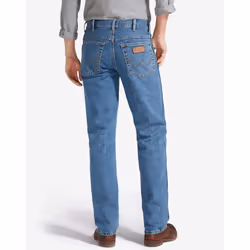 Wrangler Texas Original Straight Leg Mens Jeans - Stonewash - 30W / 32L