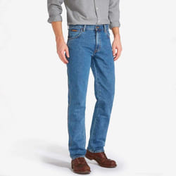Wrangler Texas Original Straight Leg Mens Jeans - Stonewash - 38W / 32L