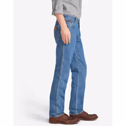 Wrangler Texas Original Straight Leg Mens Jeans - Stonewash - 38W / 32L