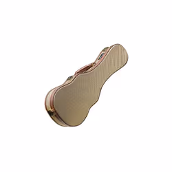 Soprano Ukulele Deluxe Case Gold Tweed