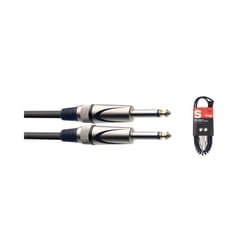 Stagg SGCC3 DL 3m/10ft Unbalanced Coiled Jack to Jack Instrument Cable