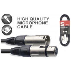 Stagg Smc Xlr Microphone Cable (6m/20ft, Black) - Smc6