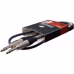 Stagg Sac Balanced Stereo Jack Cable (1m/3ft) - Sac1ps Dl
