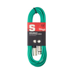 Stagg SMC6CGR High Quality Microphone Cable XLR-XLR Plug 6m - Green