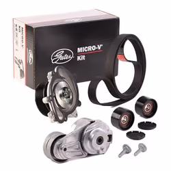 Water Pump + V-Ribbed Belt Kit; GATES; with water pump Micro-V® Stretch Fit™; for MERCEDES-BENZ, JEEP, CHRYSLER; 7PK2035, T36 ...