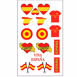 Temporary tattoos support Spain