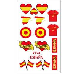 Temporary tattoos support Spain
