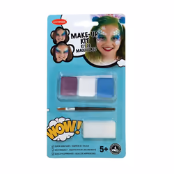 Mermaid makeup kit with brush and sponge for girls