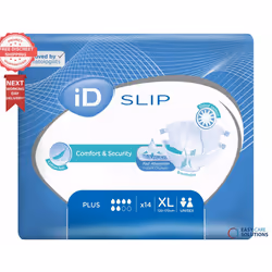 iD Slip Plus - Extra Large - Pack of 14 Incontinence Slips Cotton Feel