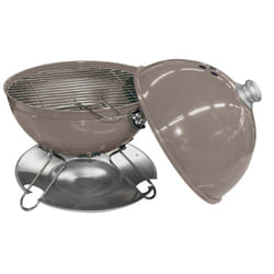 Table Top Kettle BBQ Charcoal Barbecue Taupe Portable BBQ