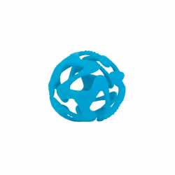Nuby ID6836AQUA Silicone Teething Ball Aqua Blue 3M+