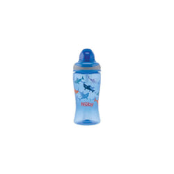 NÃ»by Flip-It Straw Cup for Children, Drinking Bottle with Straw for Toddlers, BPA-Free, Blue, 360 ml, 12+ Months