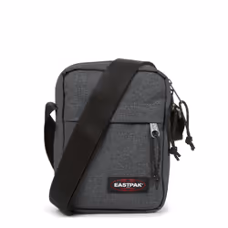 Eastpak The One Black Denim, Shoulder bag, Zipper, Back pocket, Front pocket, Document pocket, Zip pocket, Adult, Black, Grey