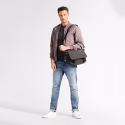Eastpak Jr Black Denim Nylon, Polyester Shoulder bag