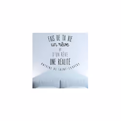 Wall Sticker with French Quotation"Fais de ta Vie."