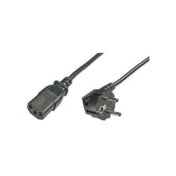 LOGON TC005NC Black 0.5 m C13 coupler CEE7/5