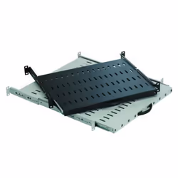 LOGON RAS605BL, Rack shelf, Black, 30 kg, 1U, 48.3 cm (19"), 482 mm