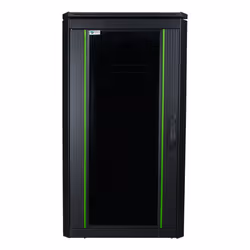 LOGON RDL20U68BL, Freestanding rack, 20U, 600 kg, Key lock, Adjustable feet, Cable management