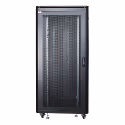 LOGON RSL32U81BL, Freestanding rack, 32U, 600 kg, Key lock, Adjustable feet, Cable management