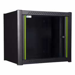LOGON RWM09U45BL rack cabinet 9U Wall mounted rack Black