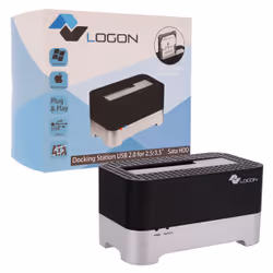 LOGON LHC030 USB 2.0 Type-B Black, Silver