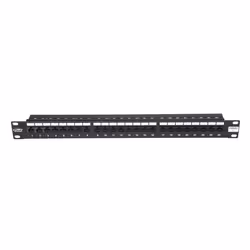 BKT Elektronik 11302011.2, RJ-45, 26/22, Black, Metal, Rack mounting, 1U
