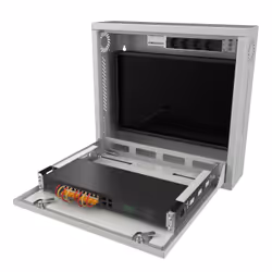 Lanview RWSLMWH1 rack cabinet 1U Wall mounted rack White