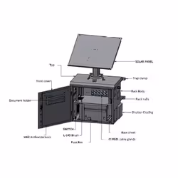 Lanview RCCTV007 rack cabinet 12U White - Additional view 5