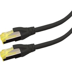 LOGON PREMIUM APR6A100BL networking cable Black 10 m Cat6a S/FTP (S-STP)