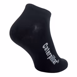 CAT - Mens 5 Pack Cotton Rich Trainer Work Socks - 9-11 UK, Black