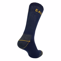 CAT - Mens 3 Pack Real Work Socks with Cushioned Heel & Toe - 9-11 UK, Navy