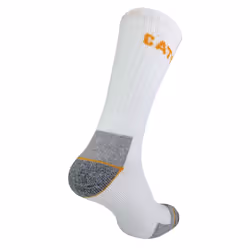 CAT - Mens 3 Pack Real Work Cotton Socks - 6-11 UK, White