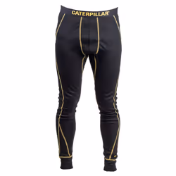 Caterpillar Thermo Polyester Men's Black Base Layer Pants - Black, M
