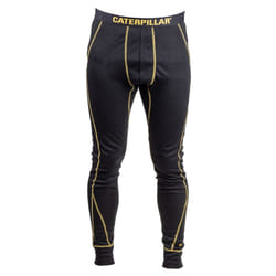 Caterpillar Thermo Polyester Men's Black Base Layer Pants - Black, XL